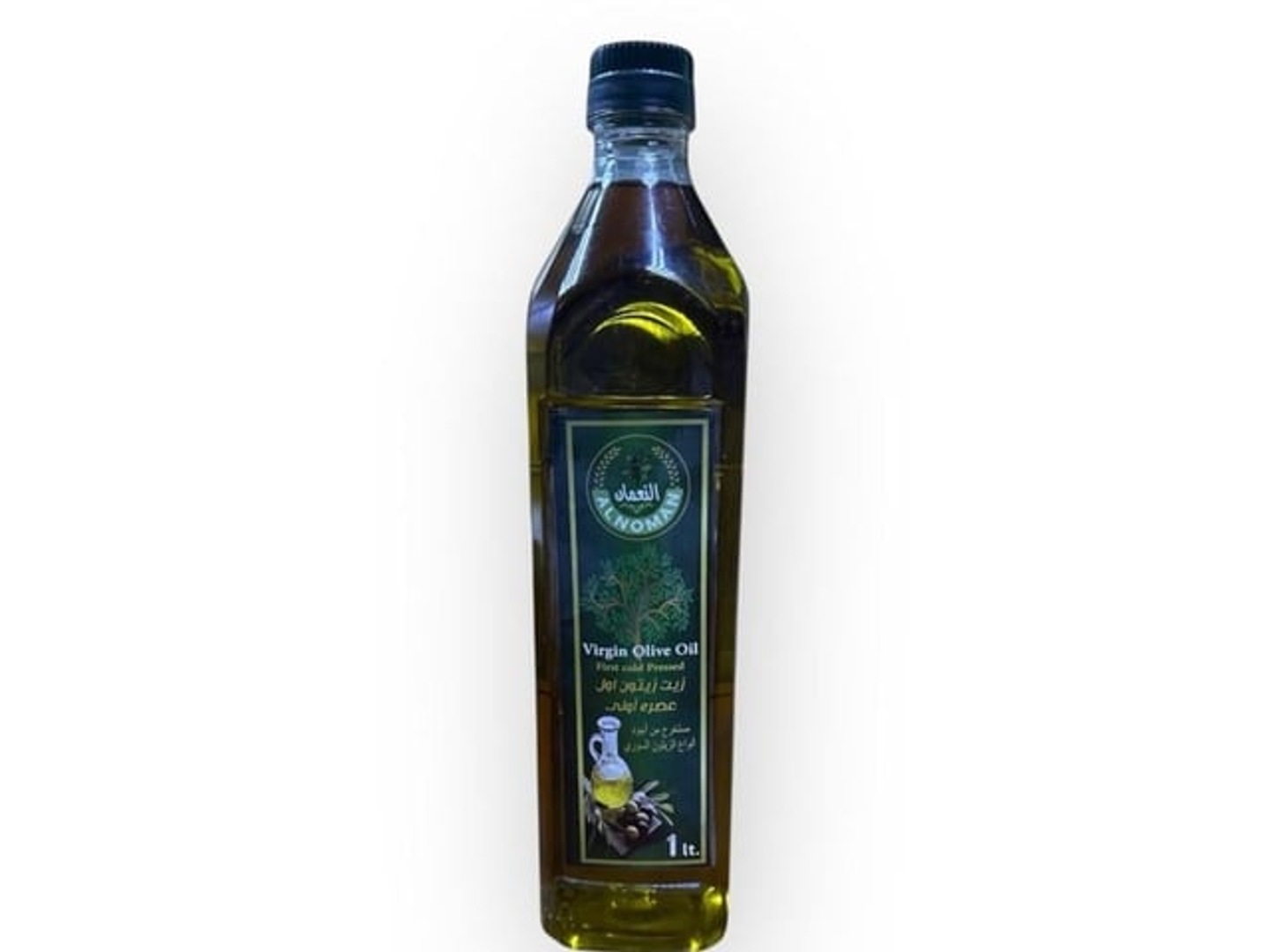 Syrian First Cold Press Olive Oil, Al Nu'man Brand, 1 Liter