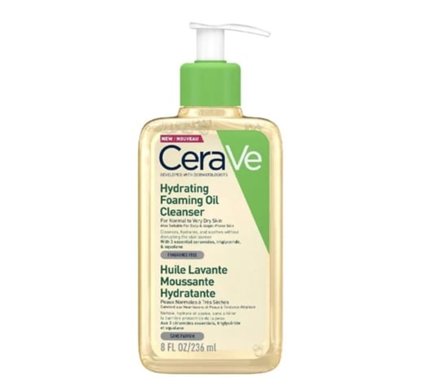 Cera Ve Moisturizing Foaming Oil Cleanser For Normal To Dry Skin 236ml