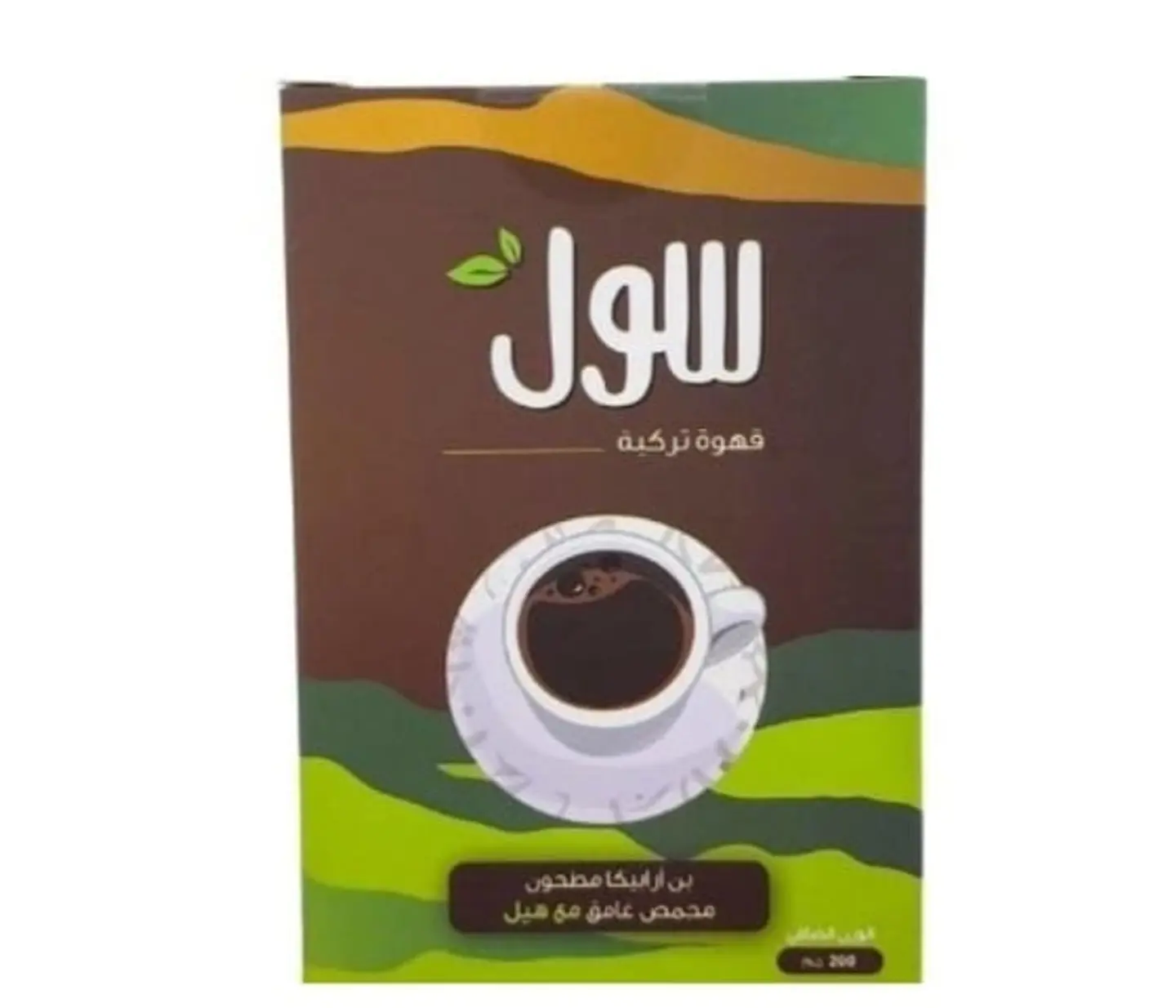 Sol Turkish Coffee, Dark Roasted Ground Arabica Beans With Cardamom, 200g