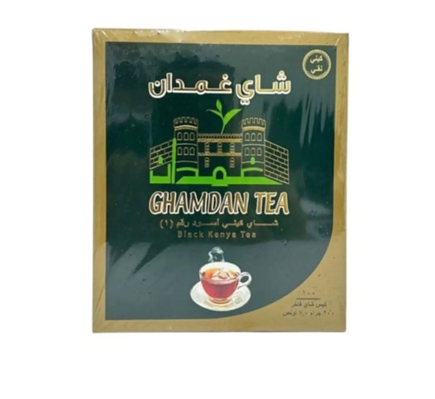 شاي غمدان كيني اسود 100 كيس