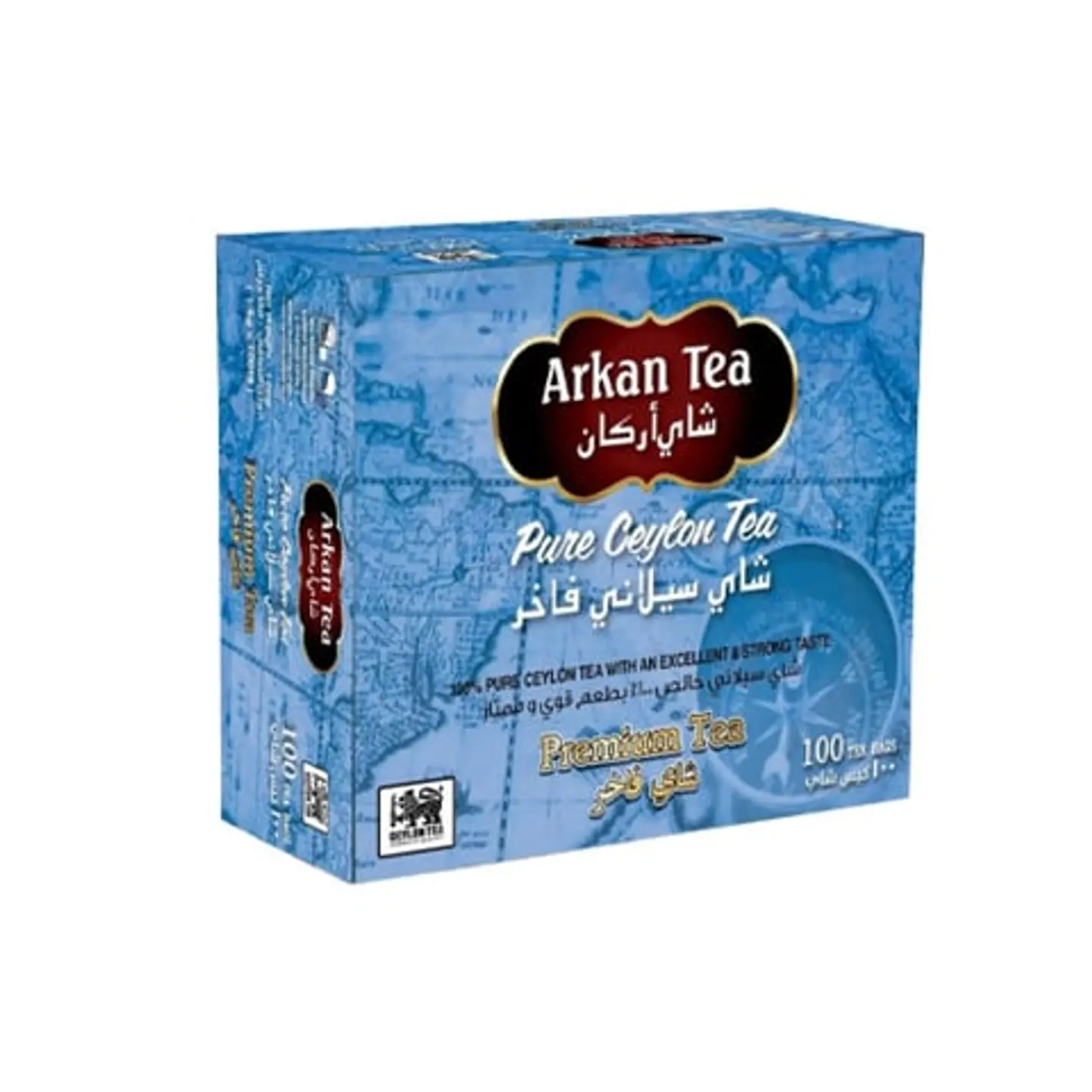 Premium Ceylon Argan Tea, Blue, 100 Bags