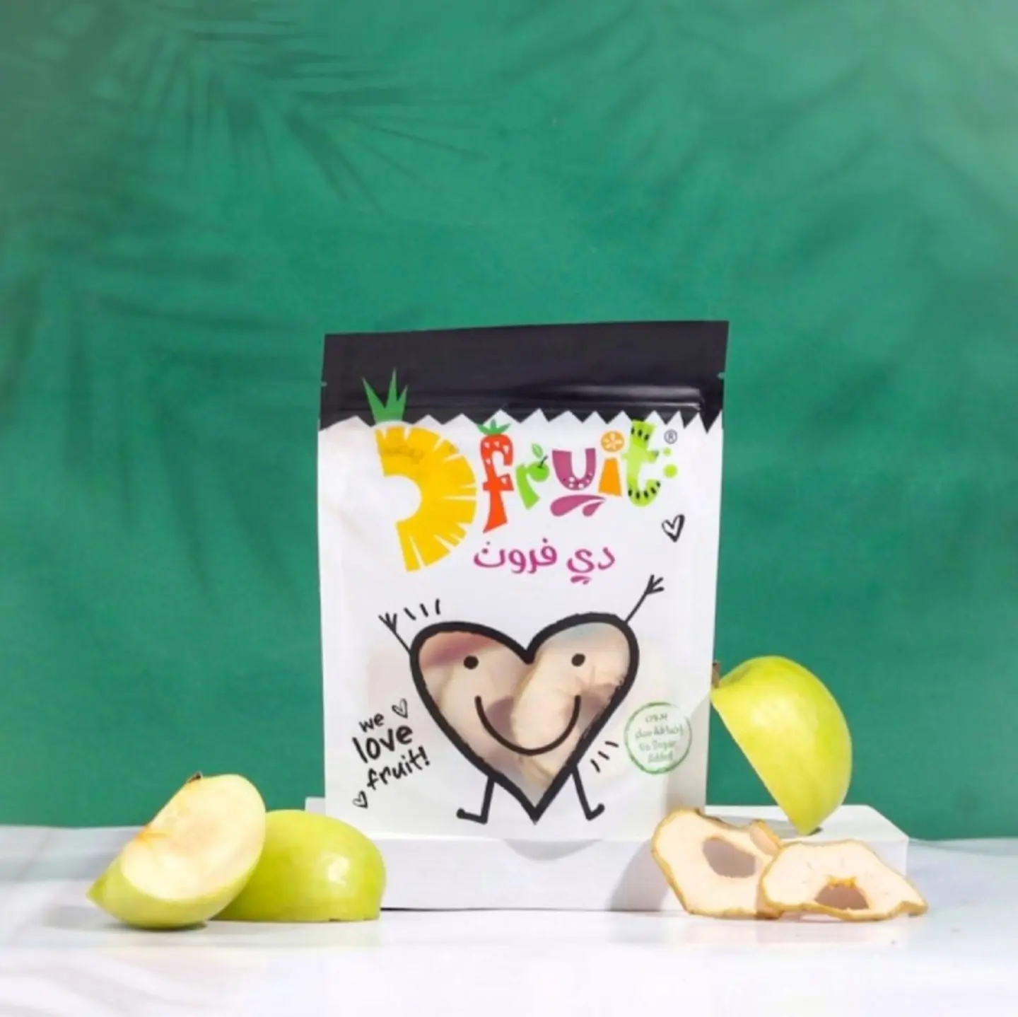 تفاح أخضر مجفف