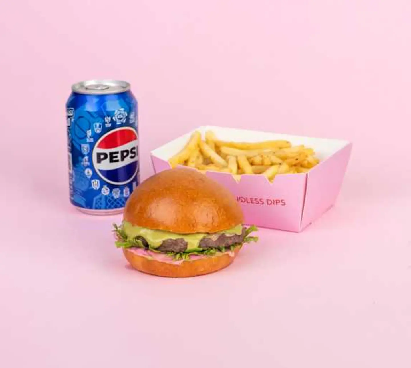 Matcha Burger. Meal