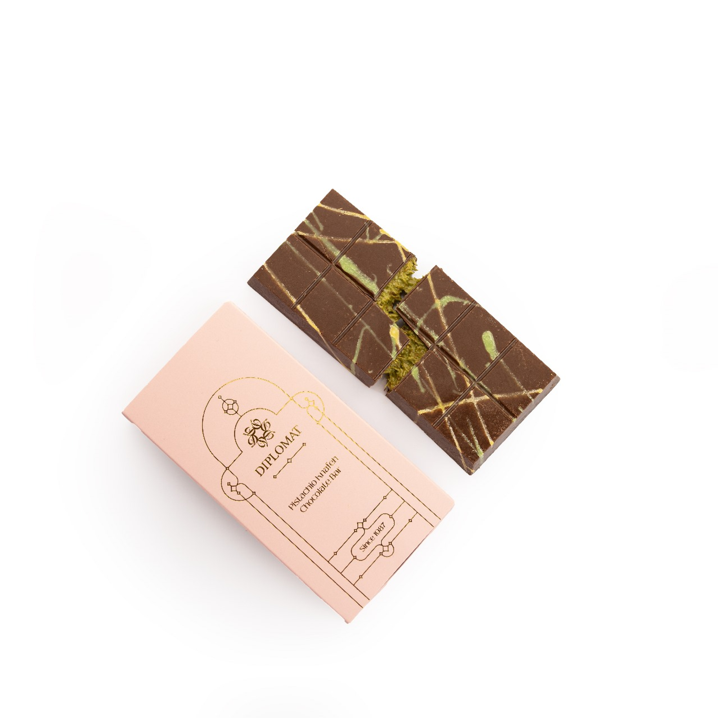Pistachio Knafeh Chocolate Bar