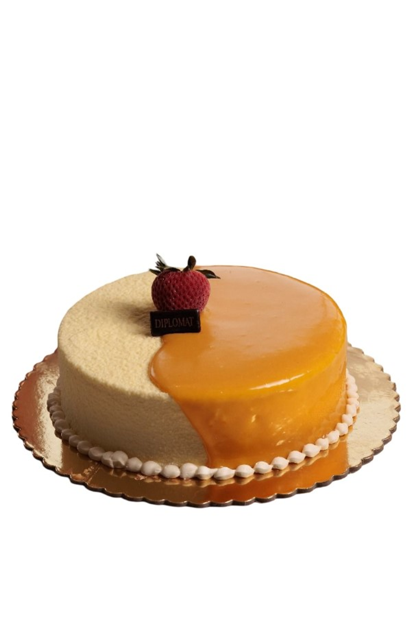 كيكة آيس كريم المانجو بالفراولة