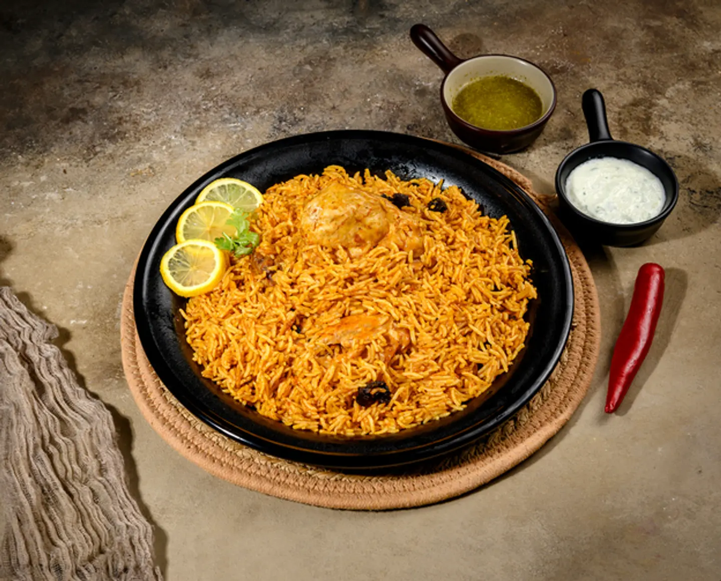 كبسة البيت دجاج (أحمر)