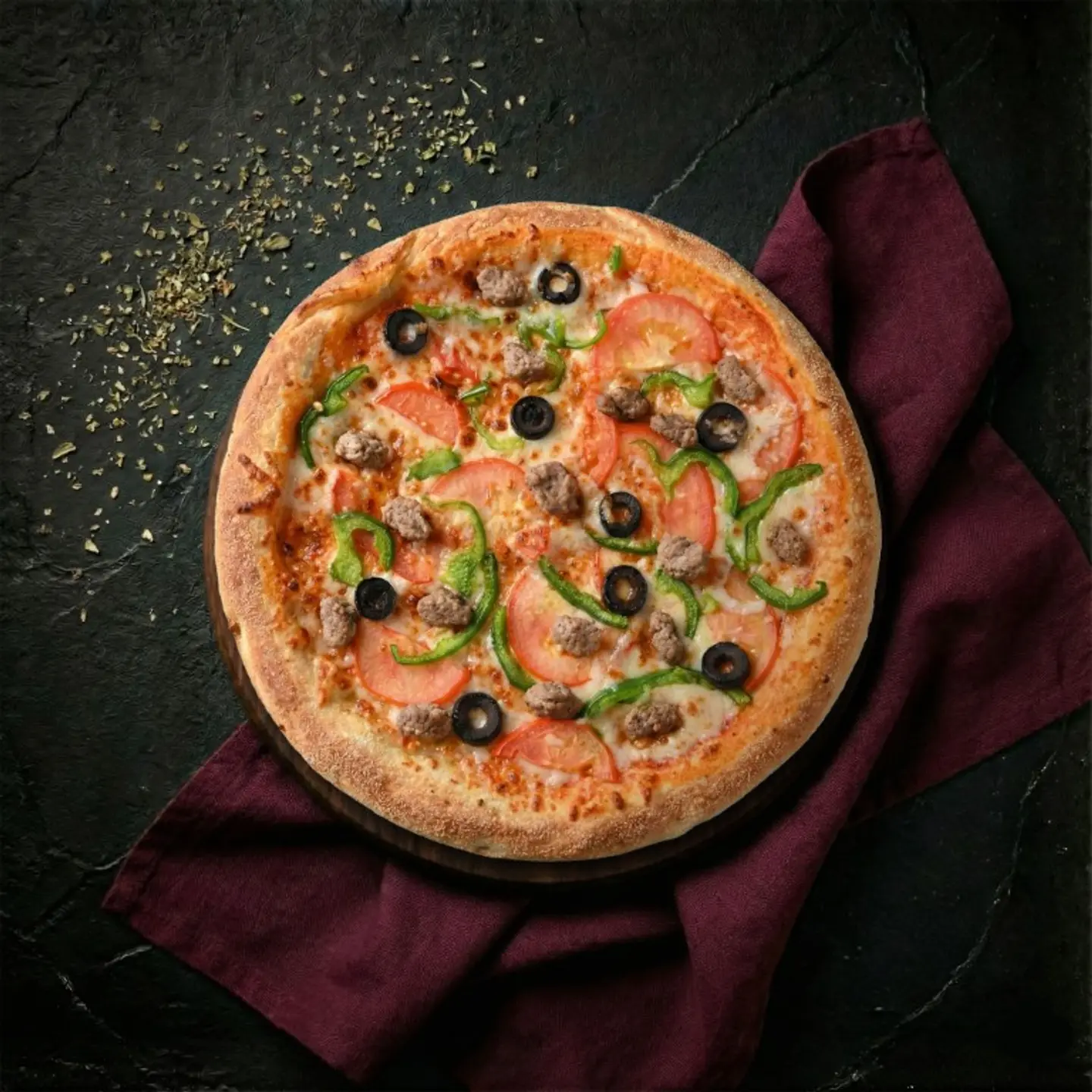 بيتزا بيف كبير