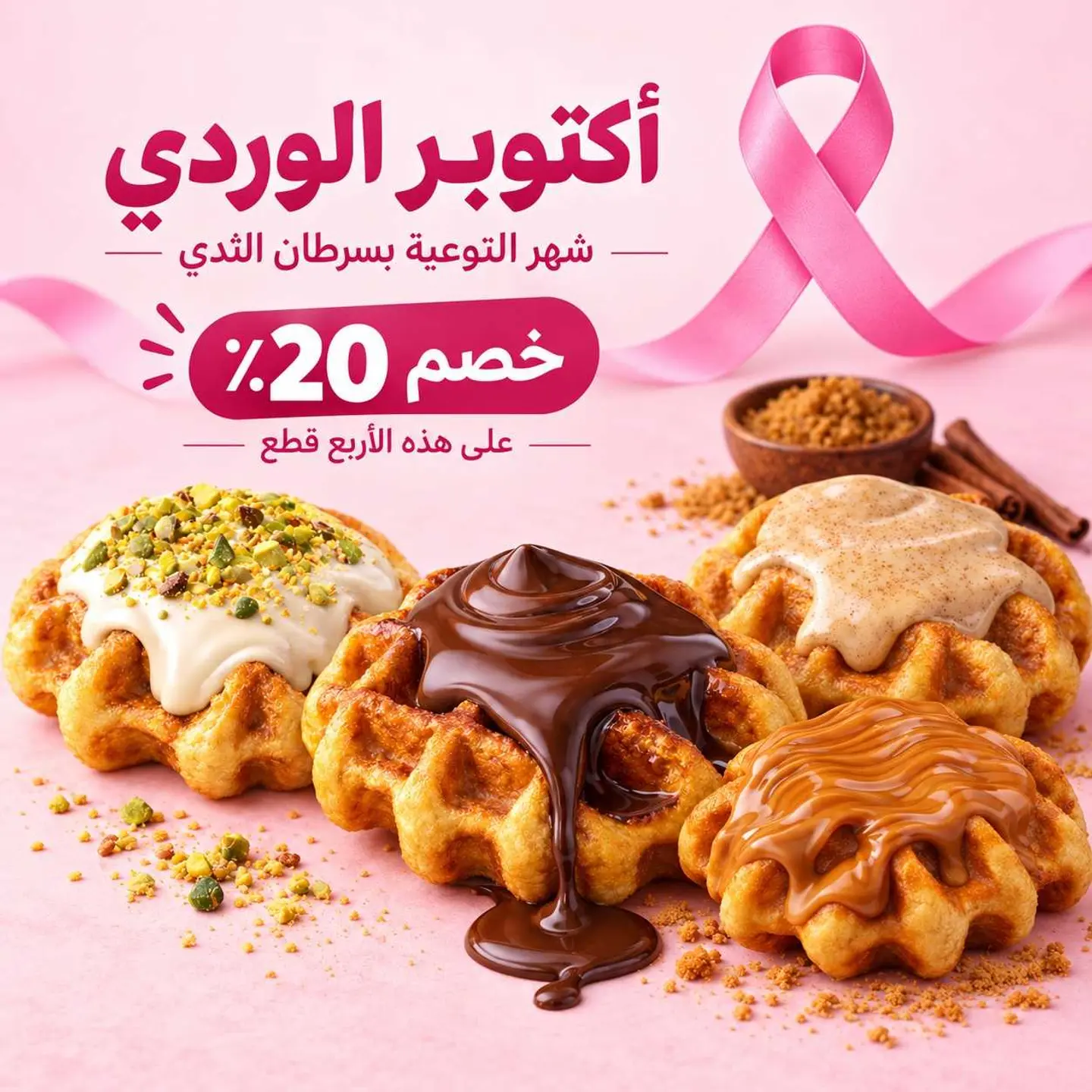 اربع وافل من اختيارك