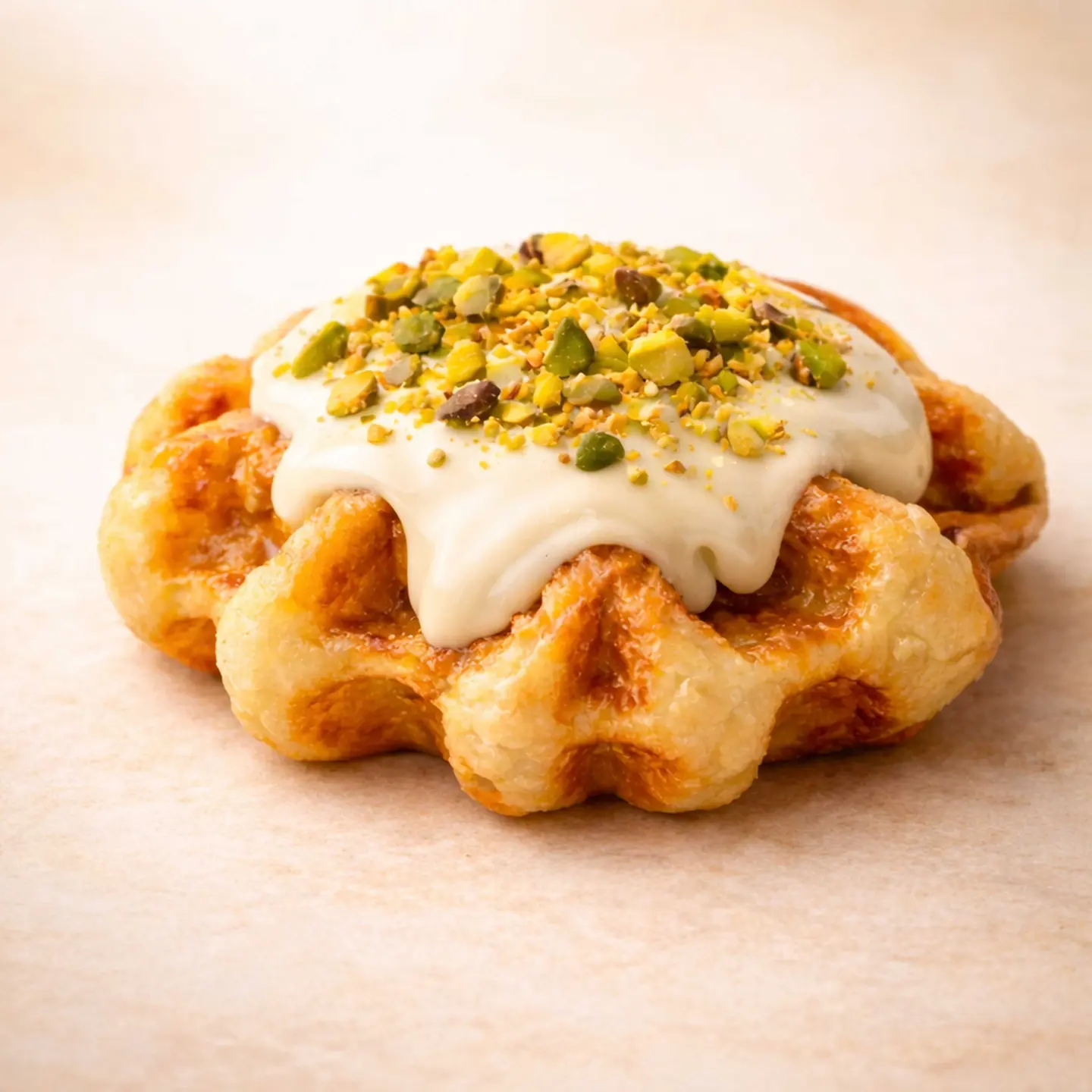 Waffle Mastic And Pistachio