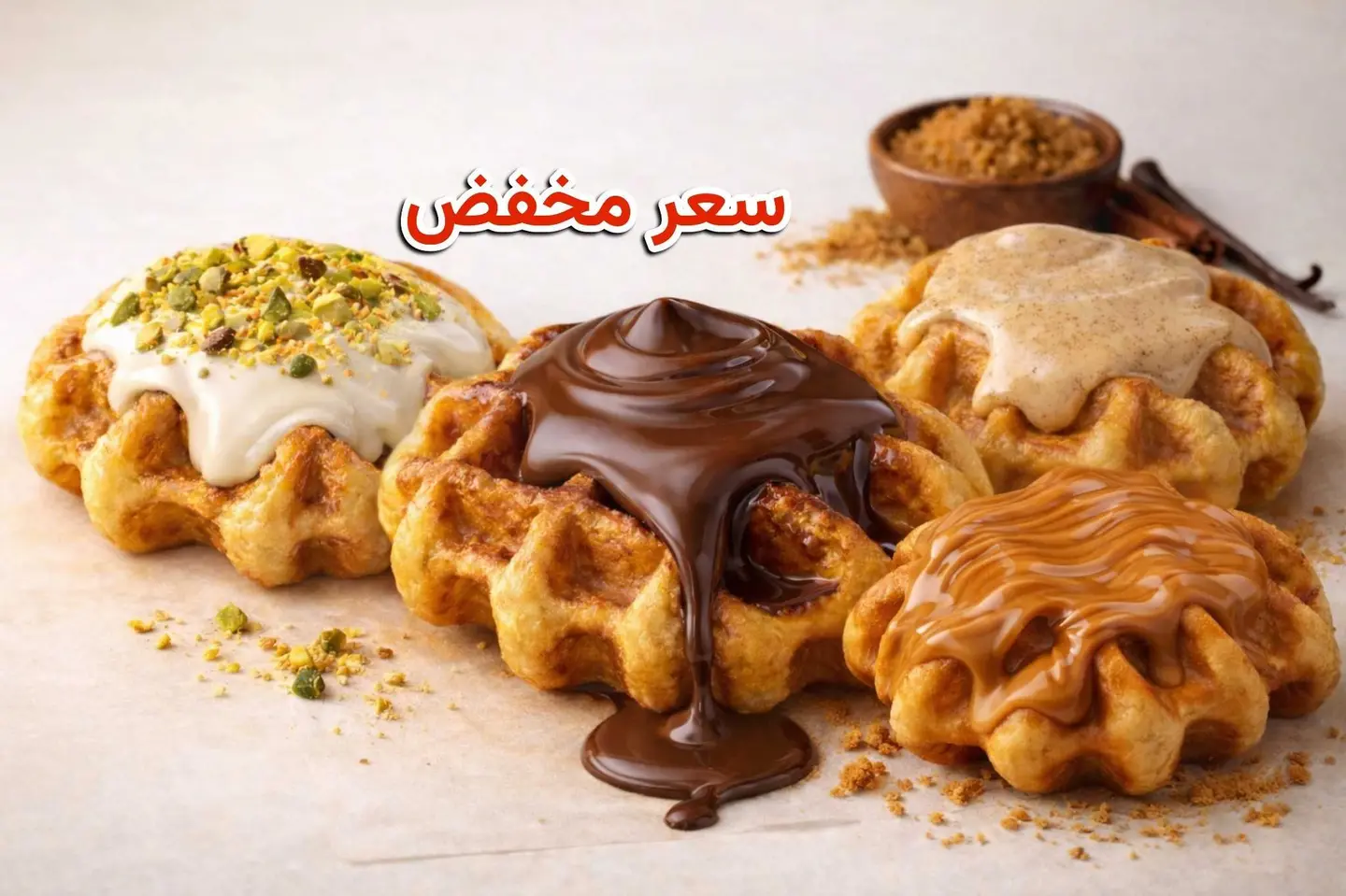 Four Waffles Of Your Choice