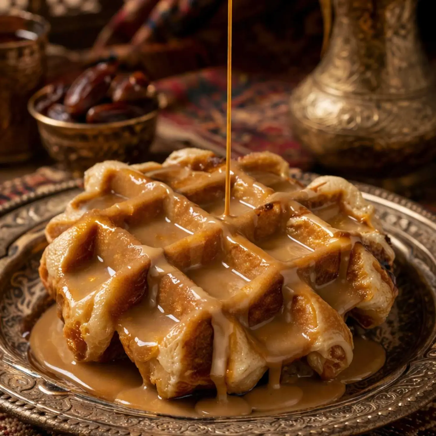 وافل الذهب العربي