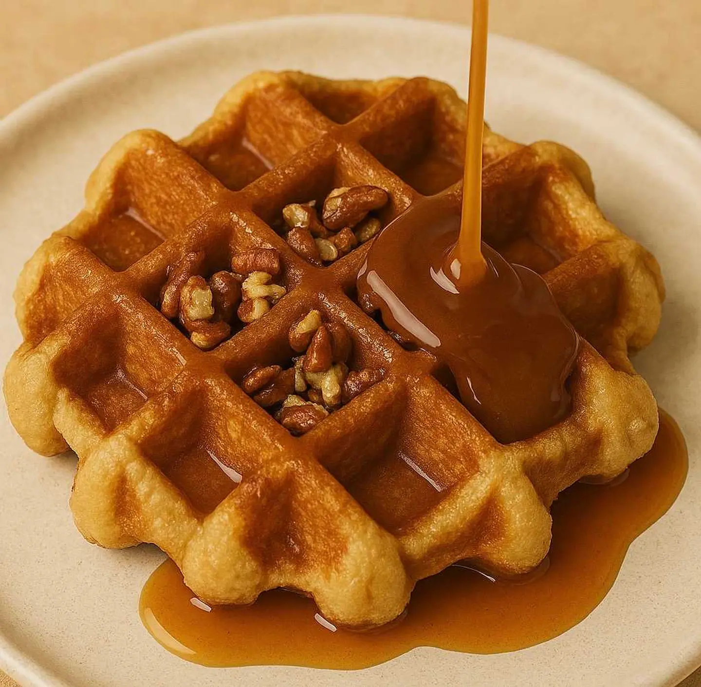 Waffle Salted Caramel And Pecan