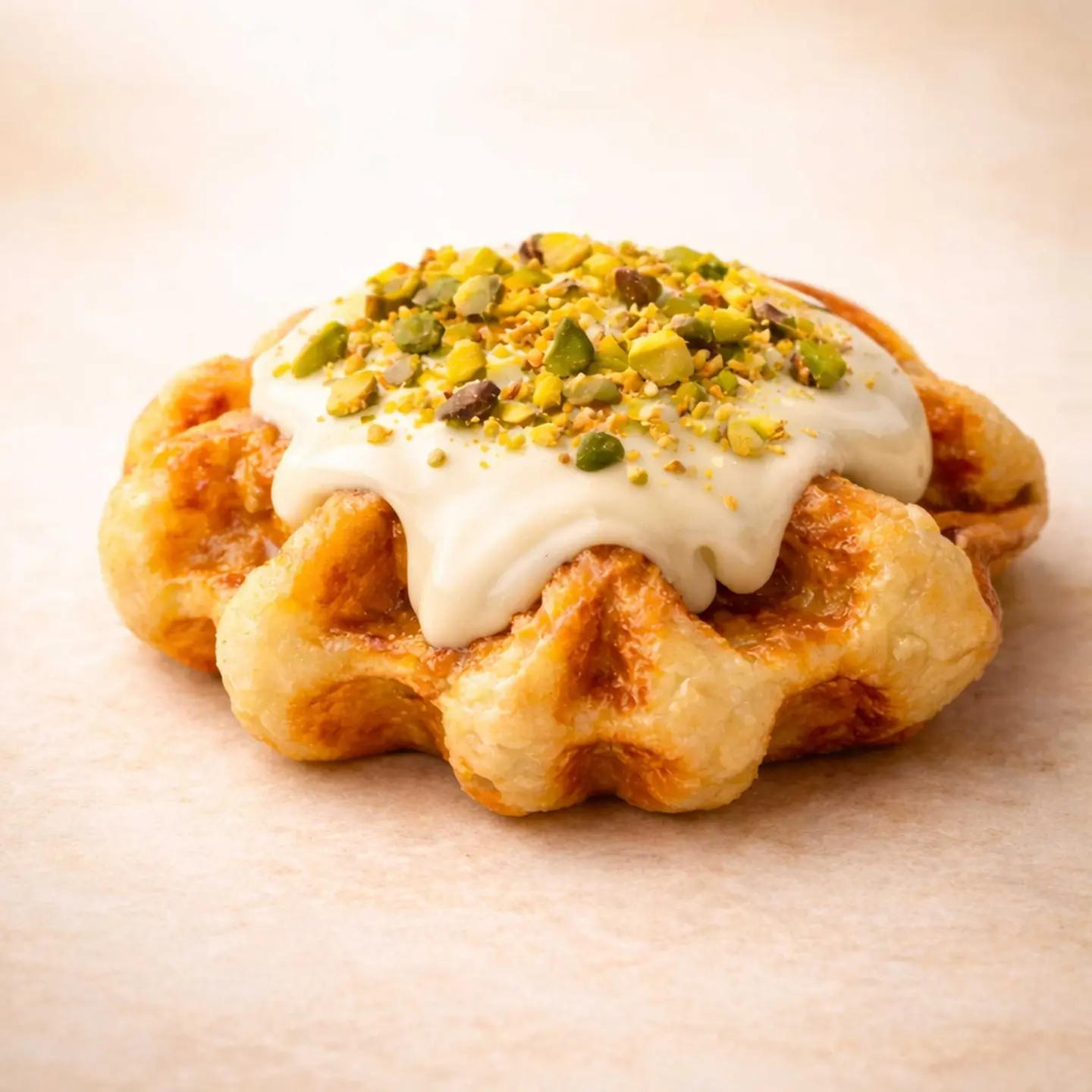 Waffle Mastic And Pistachio