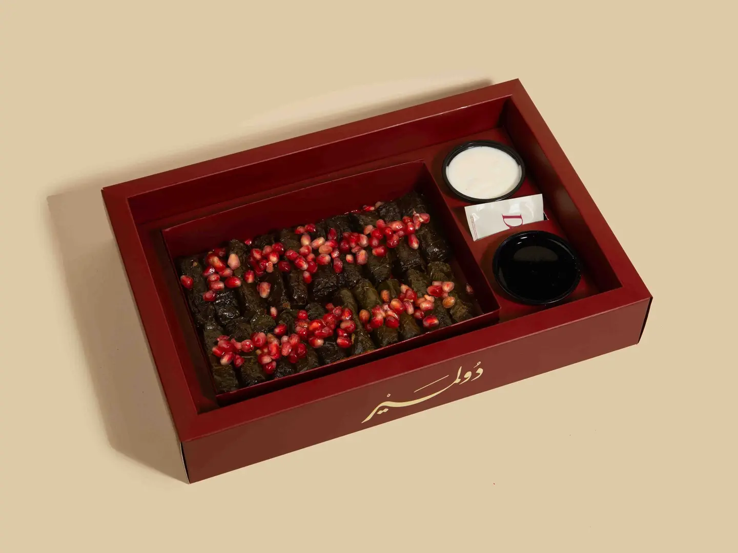 Pomegranate Grape Leaves Snack