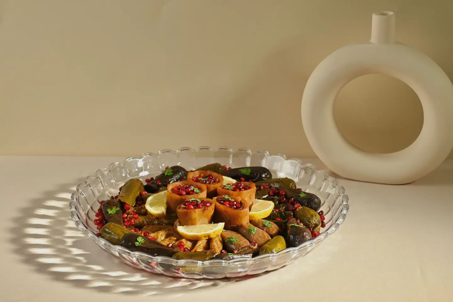 صحن محاشي مشكل للمناسبات