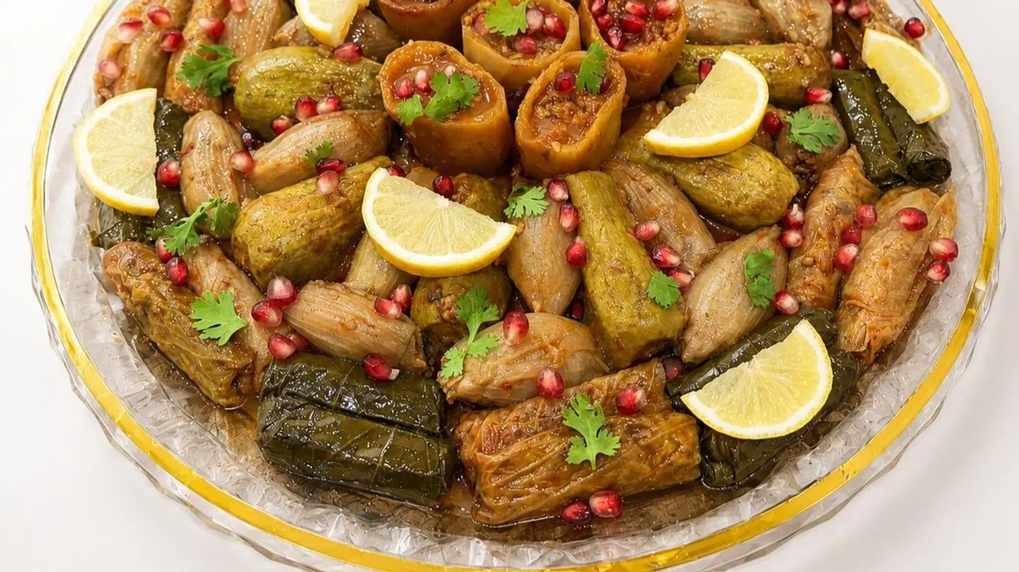 صحن محاشي مشكل للمناسبات