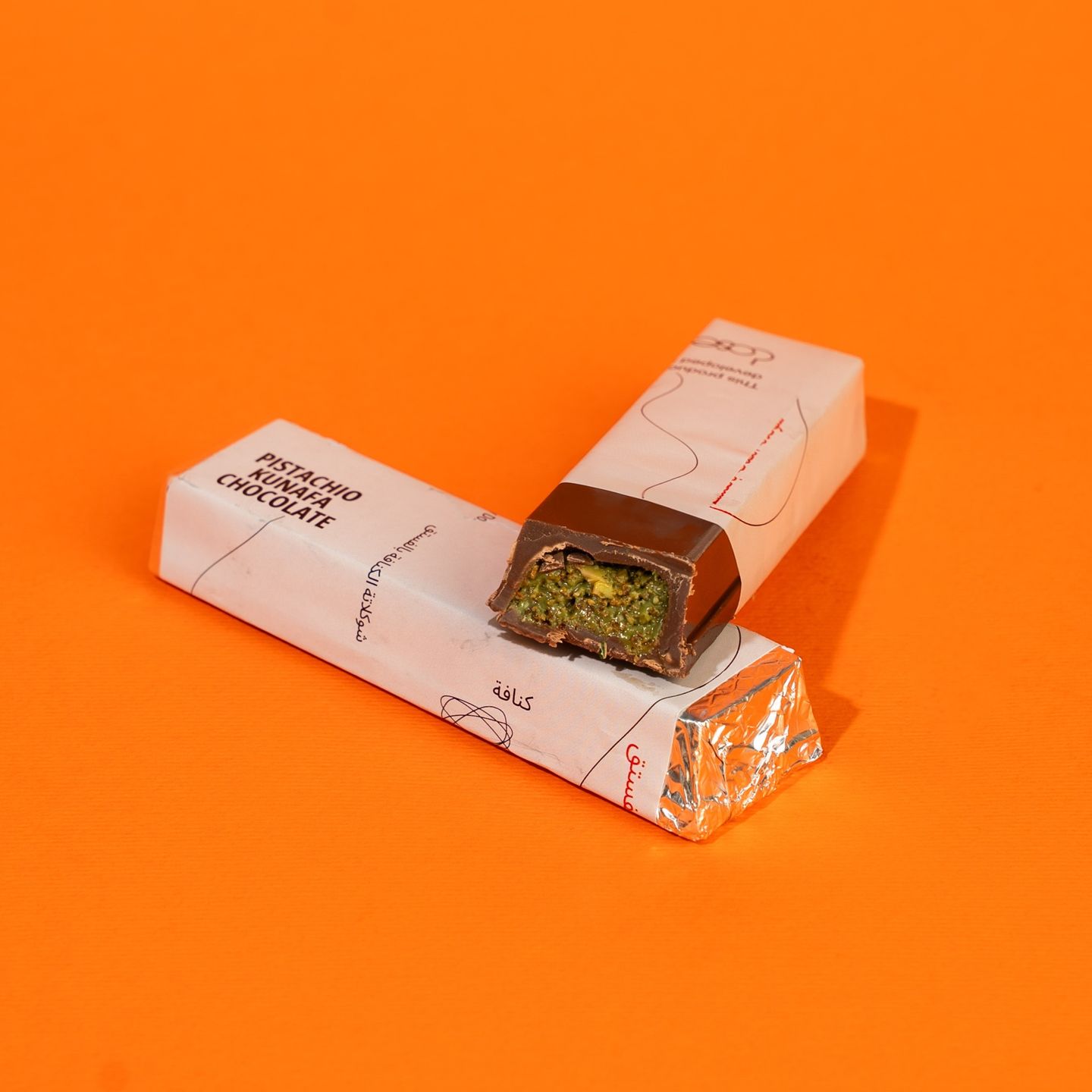 Pistachio Kunafa Chocolate Bar
