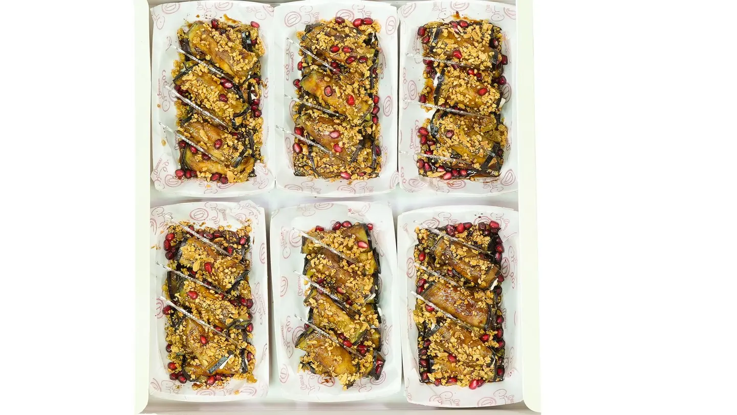 Large Box Of Eggplant Rolls