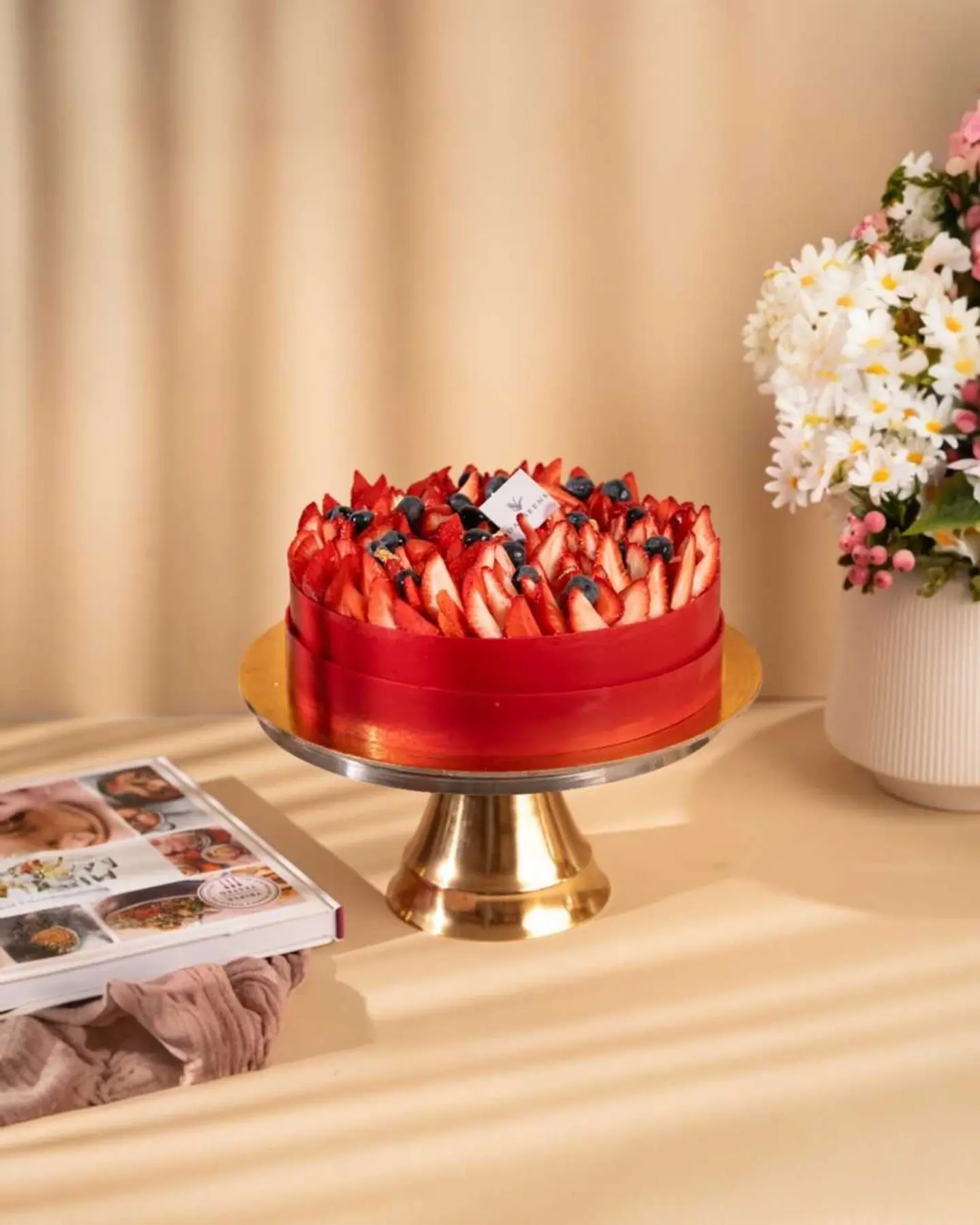 Small Strawberry Cake