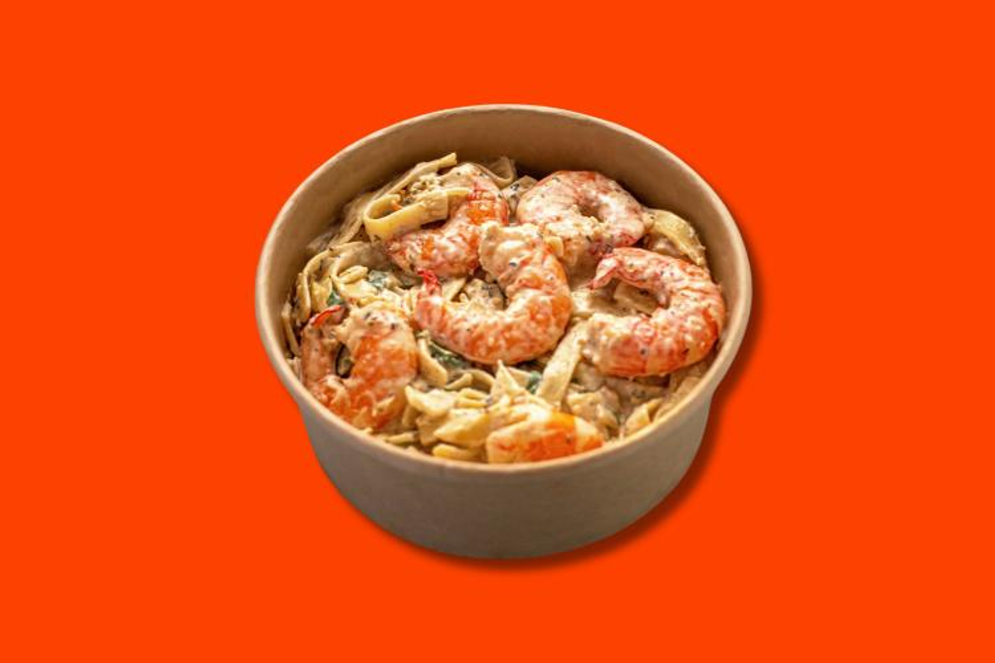 Fettuccine With Shrimp (420 Kcal)