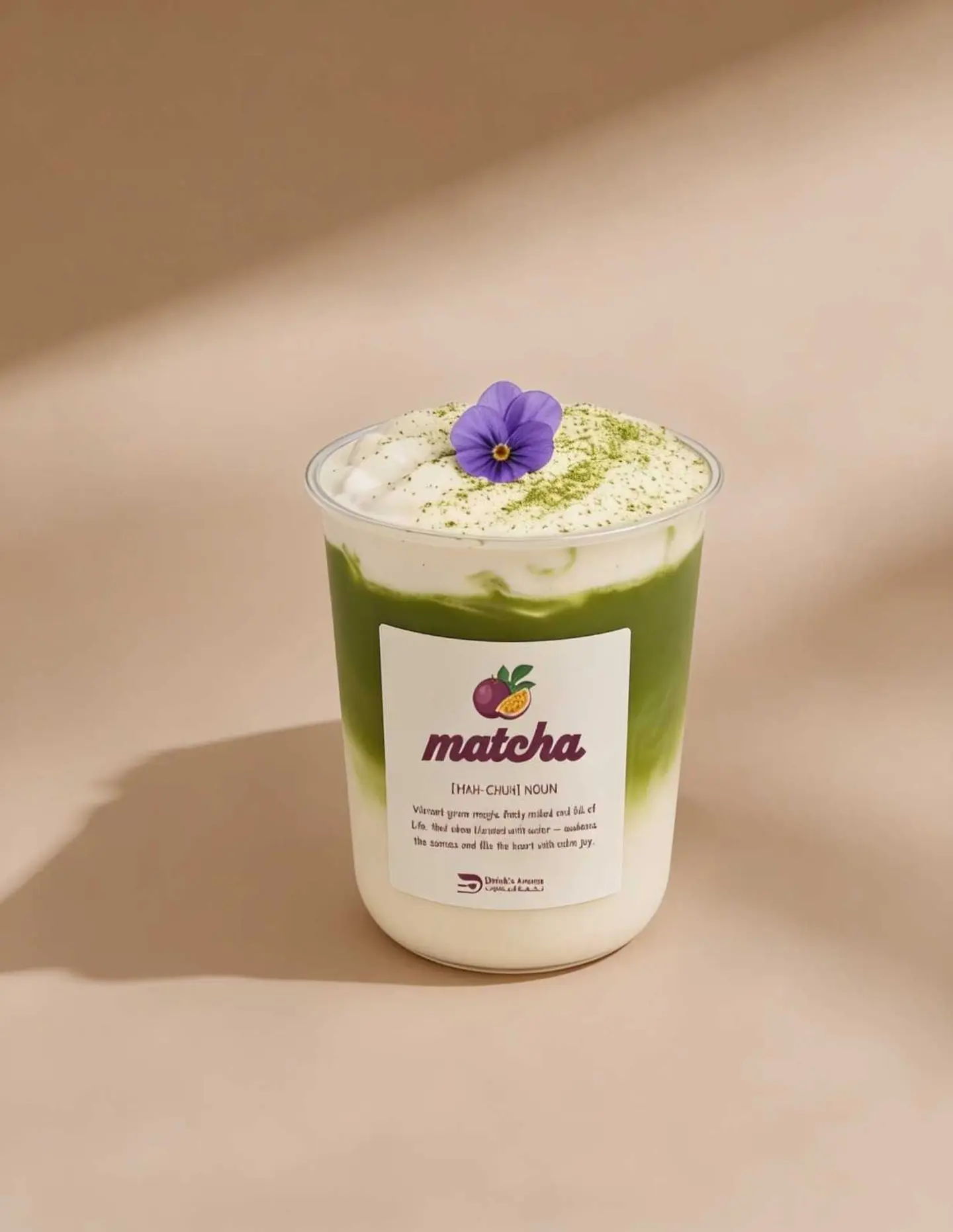 Ice Matcha Passion Fruit
