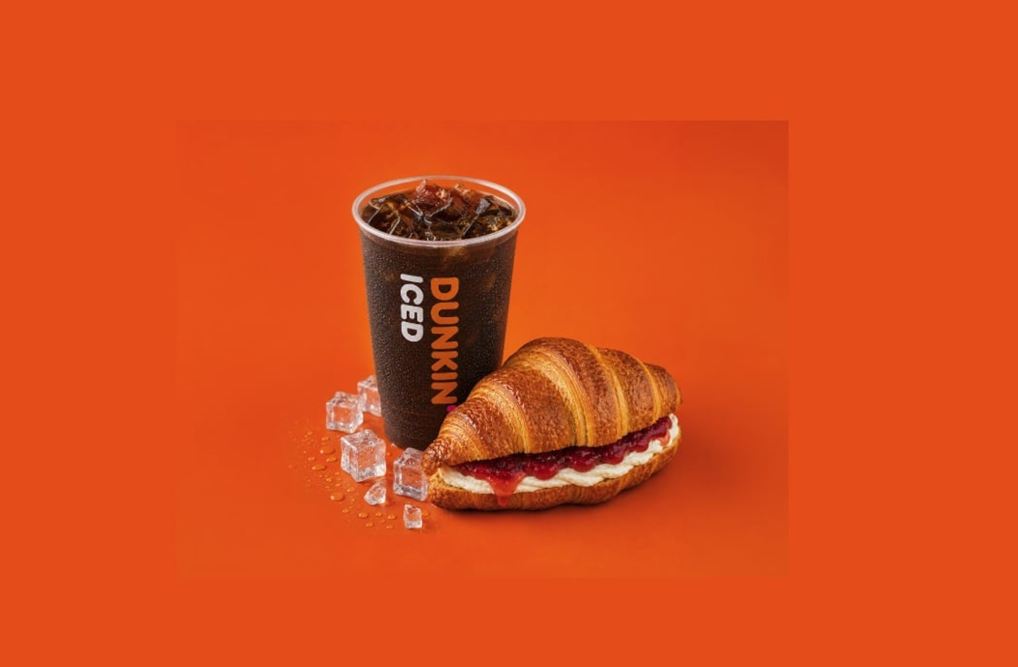 Medium Cold Brew + Croissant Labneh Strawberry
