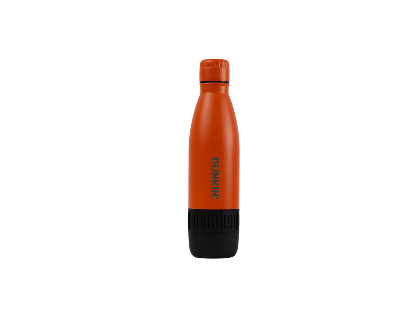 كوب حافظ للحرارة مع سماعة بلوتوث برتقالي (500مل)