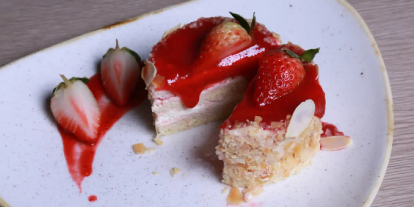 كيكة الفراولة