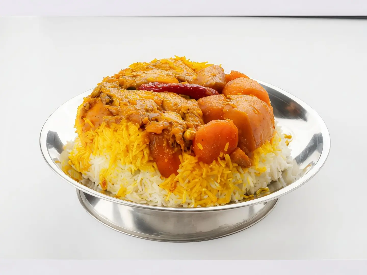 نصف دجاج مقلوبة