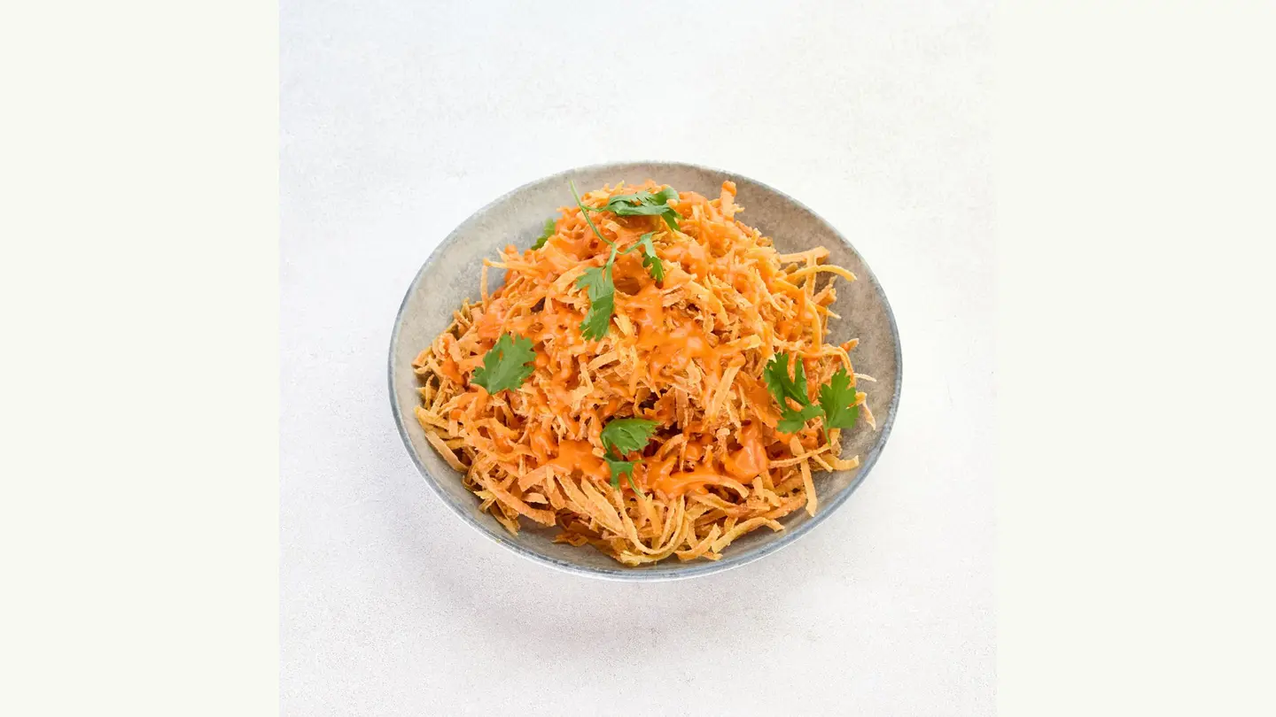 Sweet Potatoes With Shredded Beef Tenderloin