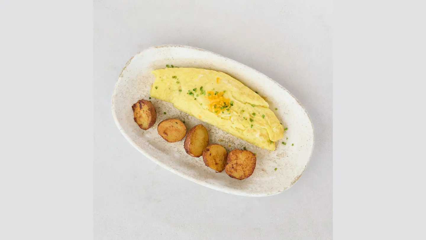 بيض بالجبنه