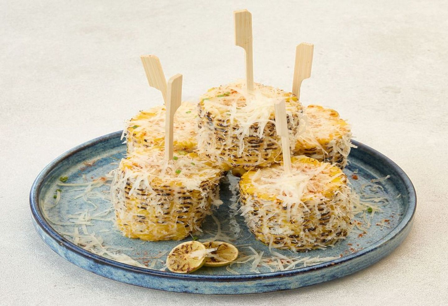 Grilled Corn With Lemon & Parmesan