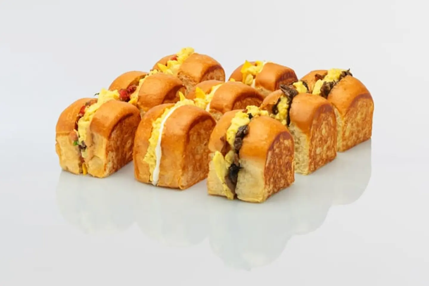 ميني ساندويتش بيض - مشكل ٩ حبات