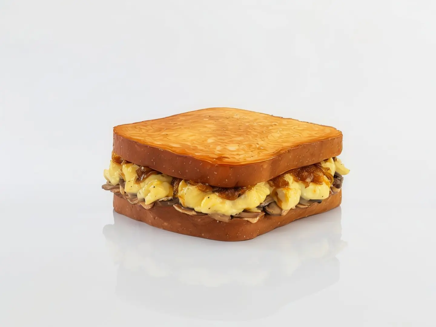 مشروم وبصل مكرمل