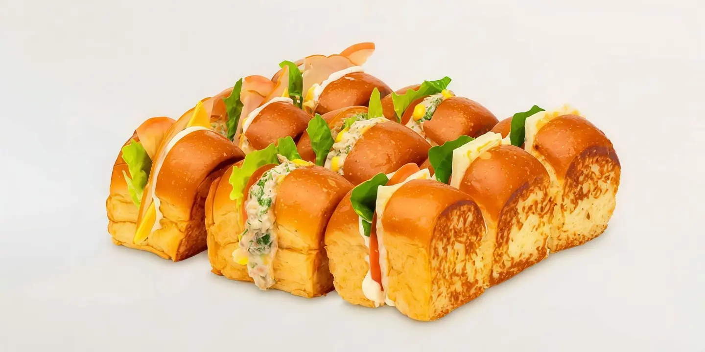 ميني ساندويتش مالح - مشكل ٩ حبات