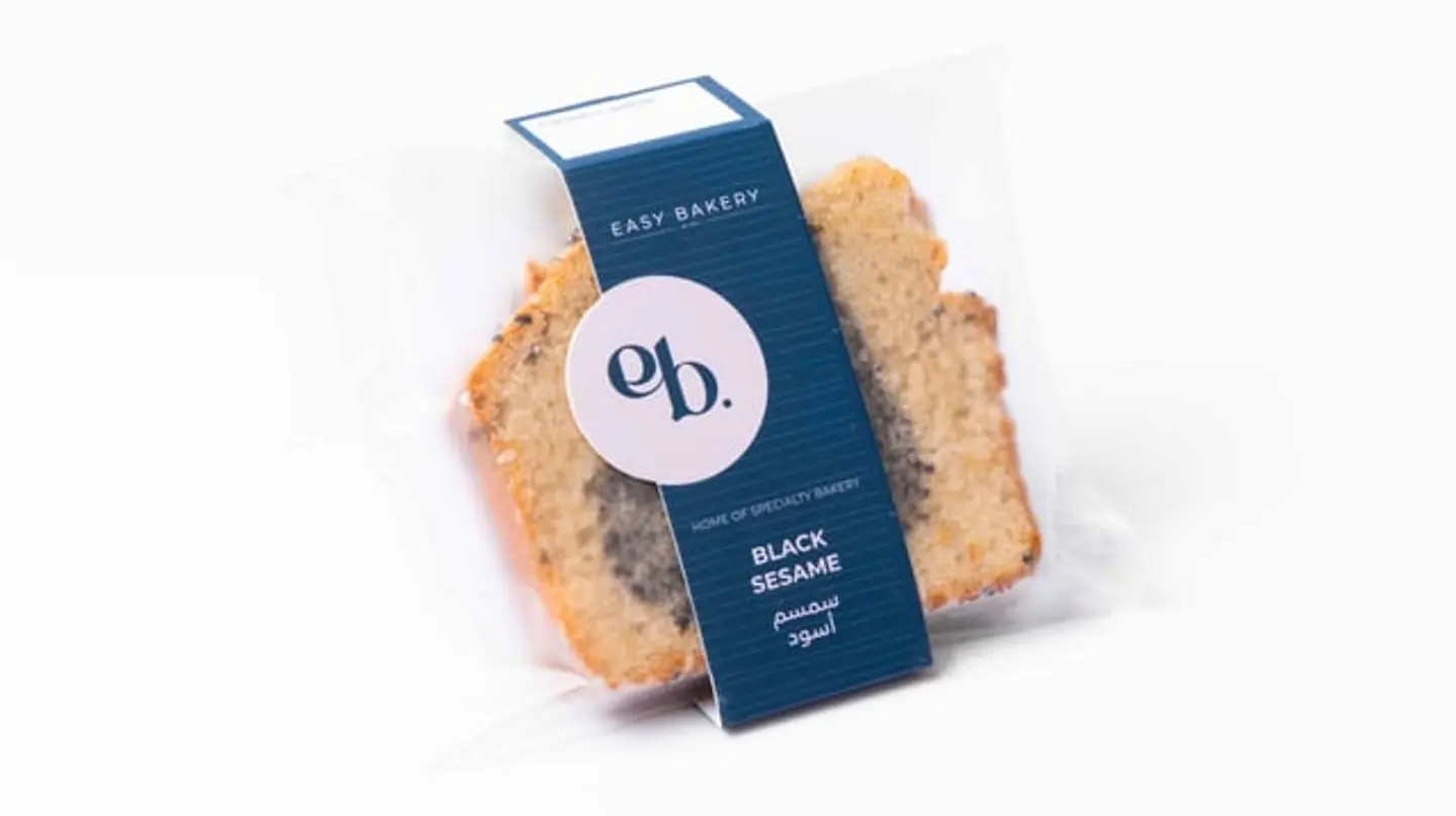 كيك السمسم الاسود