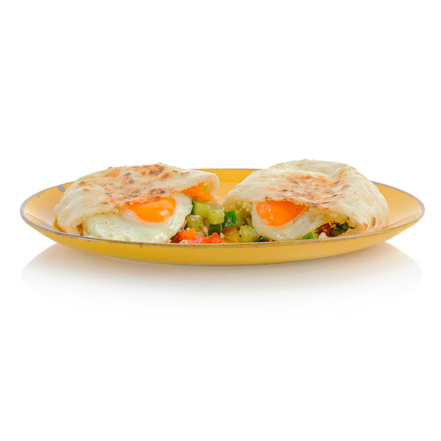 Mediterranean Pizza Pocket With Eggs & Feta