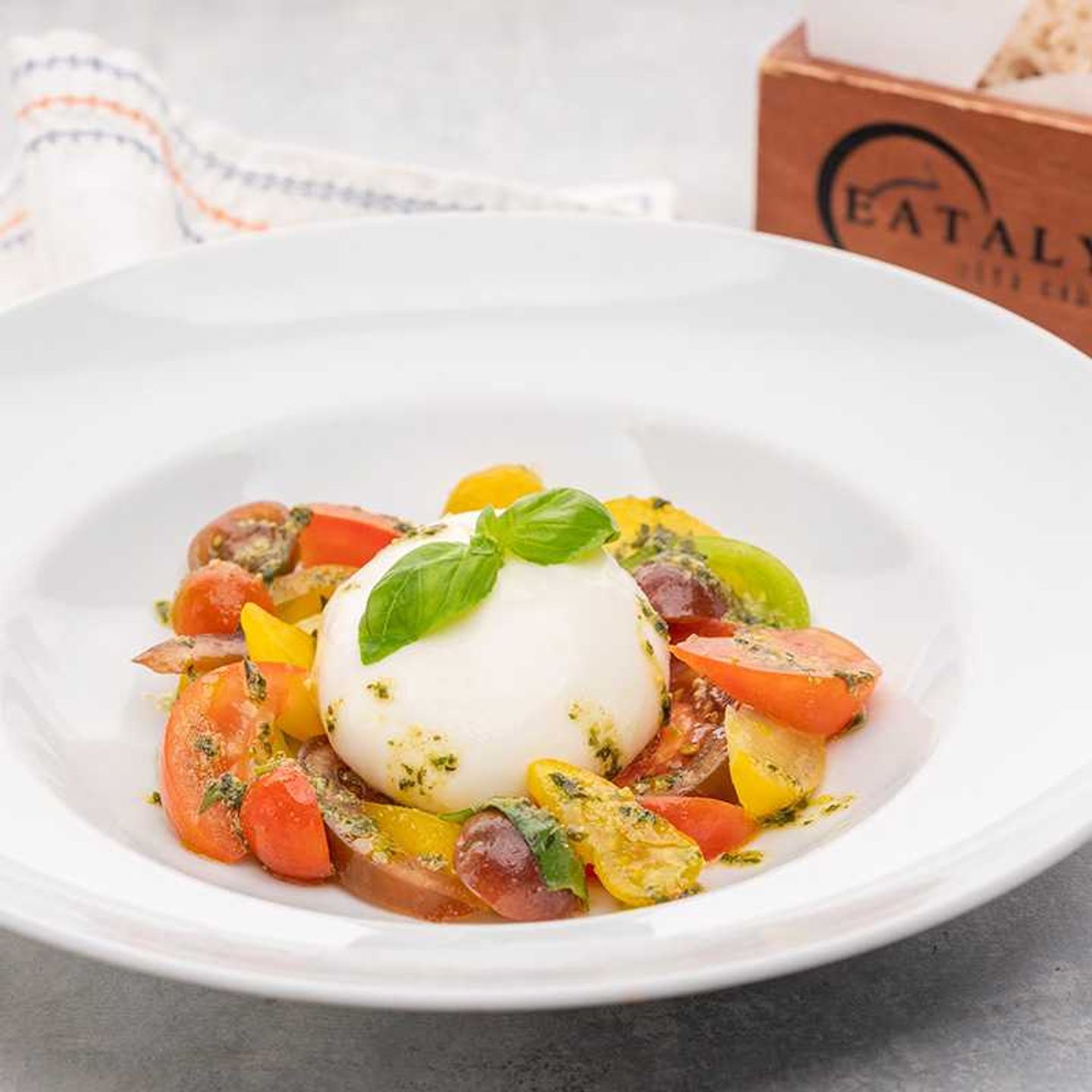 Burrata Cheese And Tomatoes