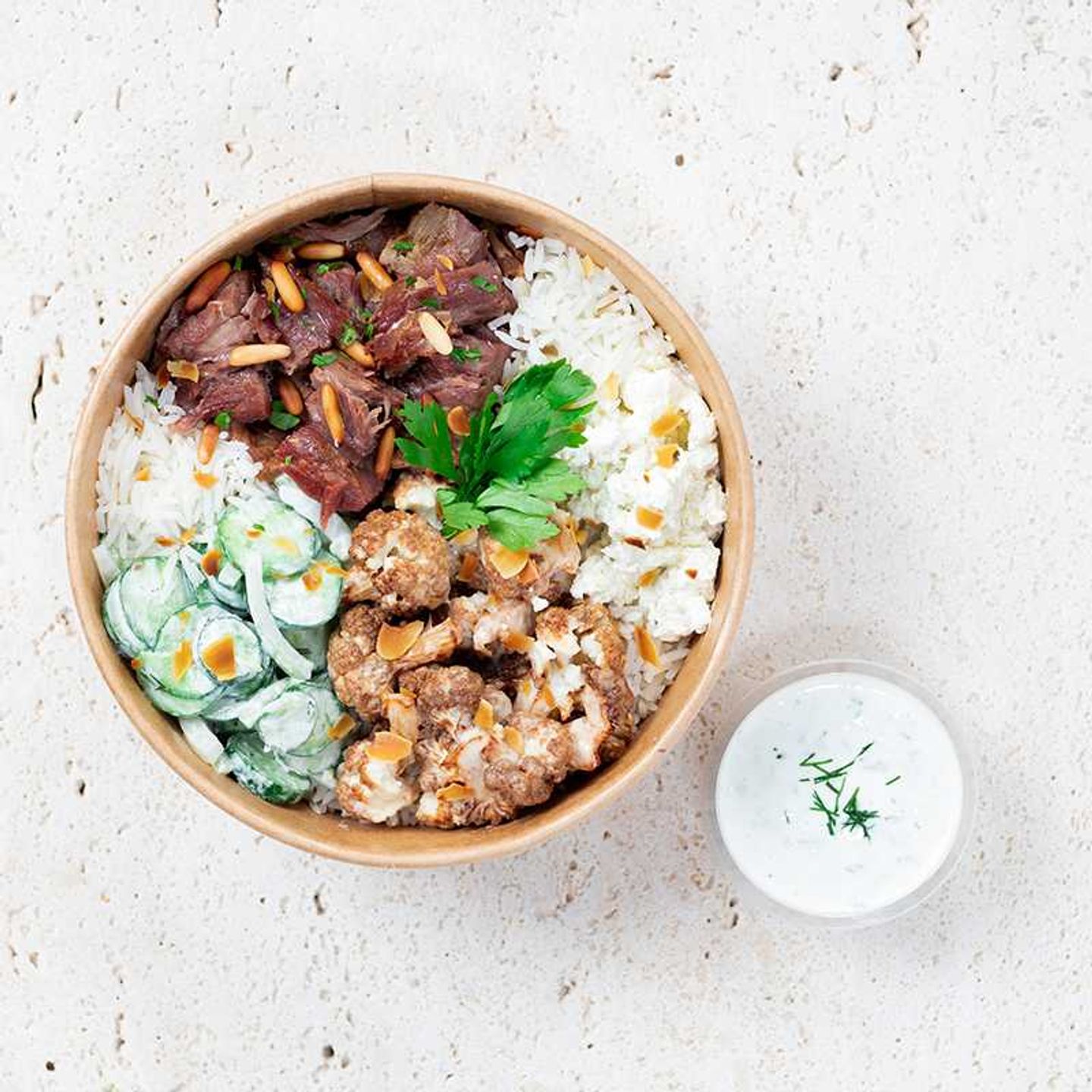 Jordanian Mansaf Bowl