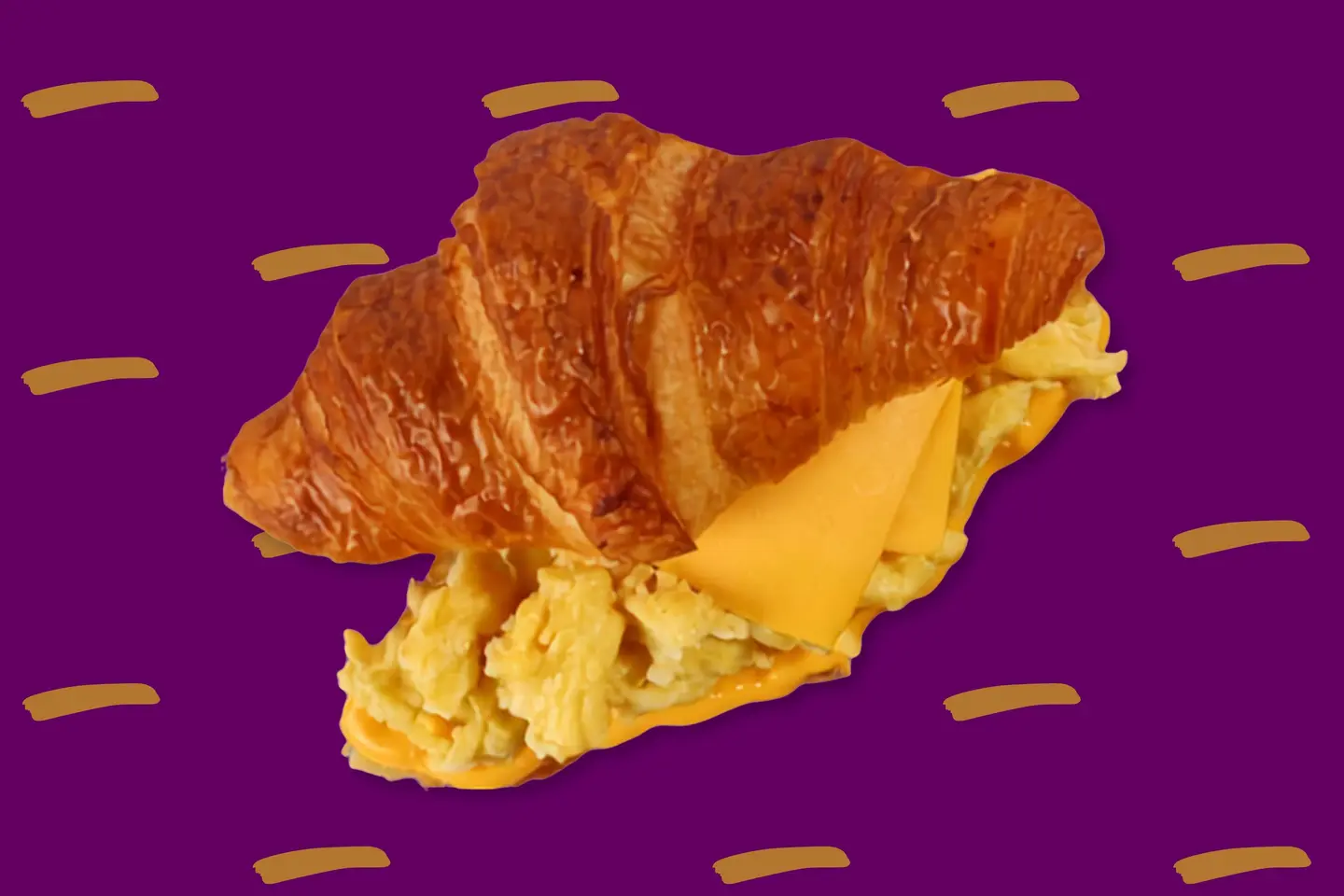 Cheesy Scramble Croissant