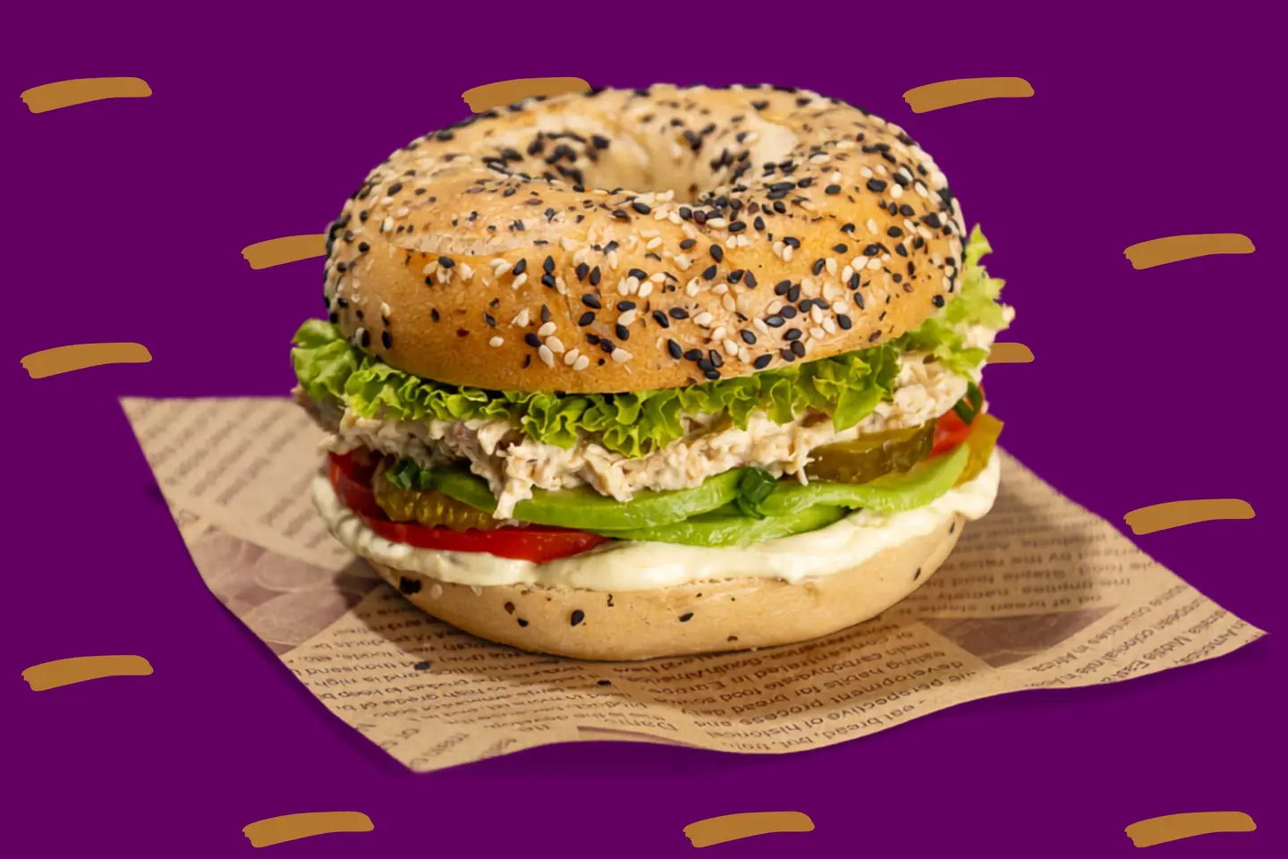 Chicken Avocado Bagel