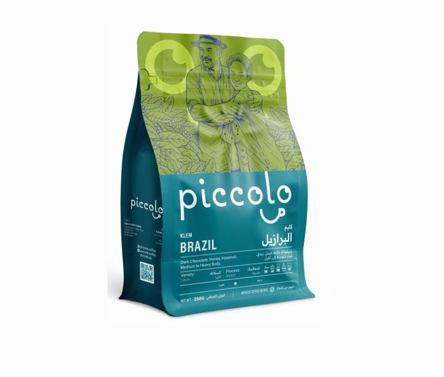 Piccolo Brazil Klem Coffee Beans 250g