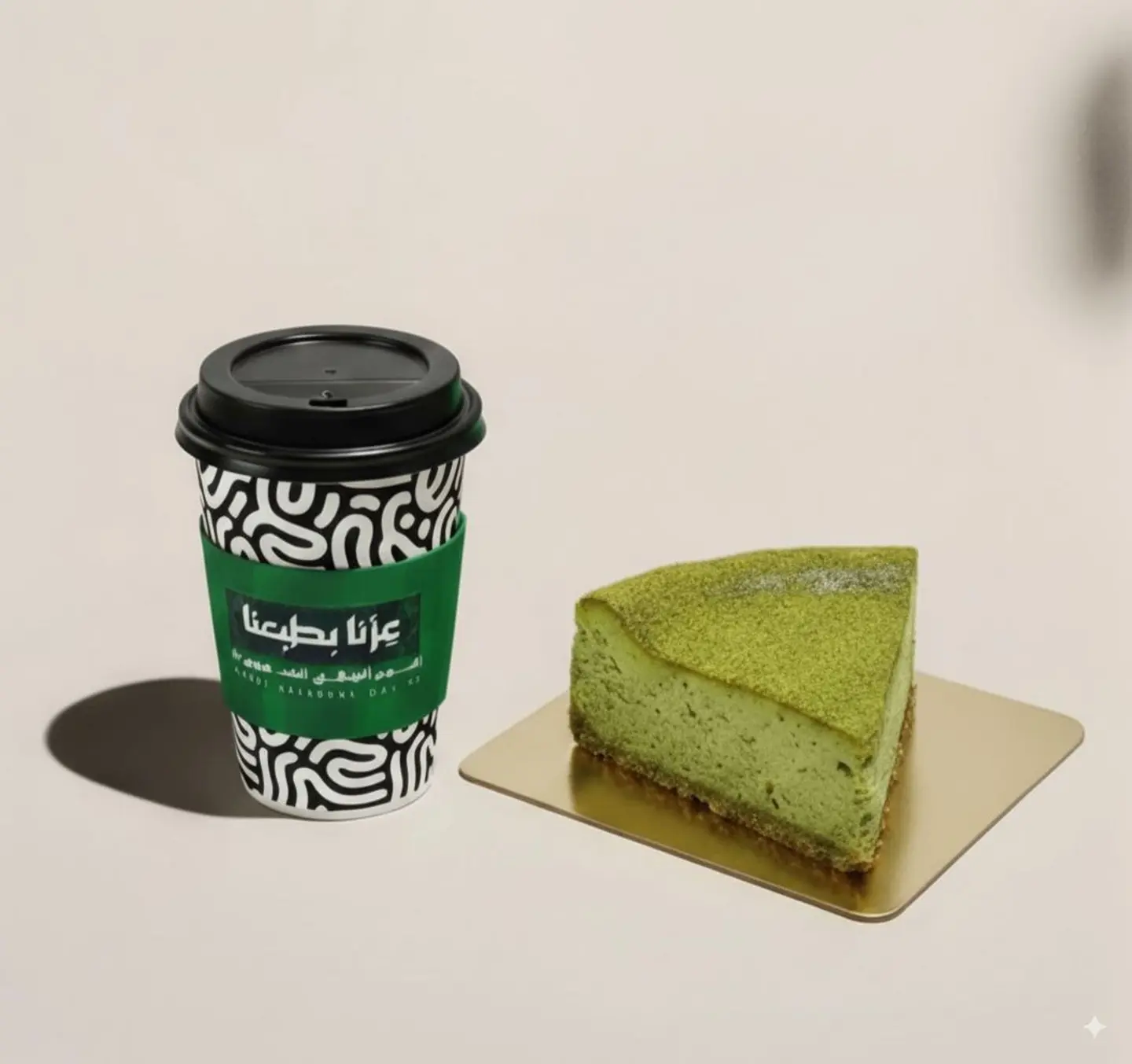 Coffee + Pistachio Cheesecake