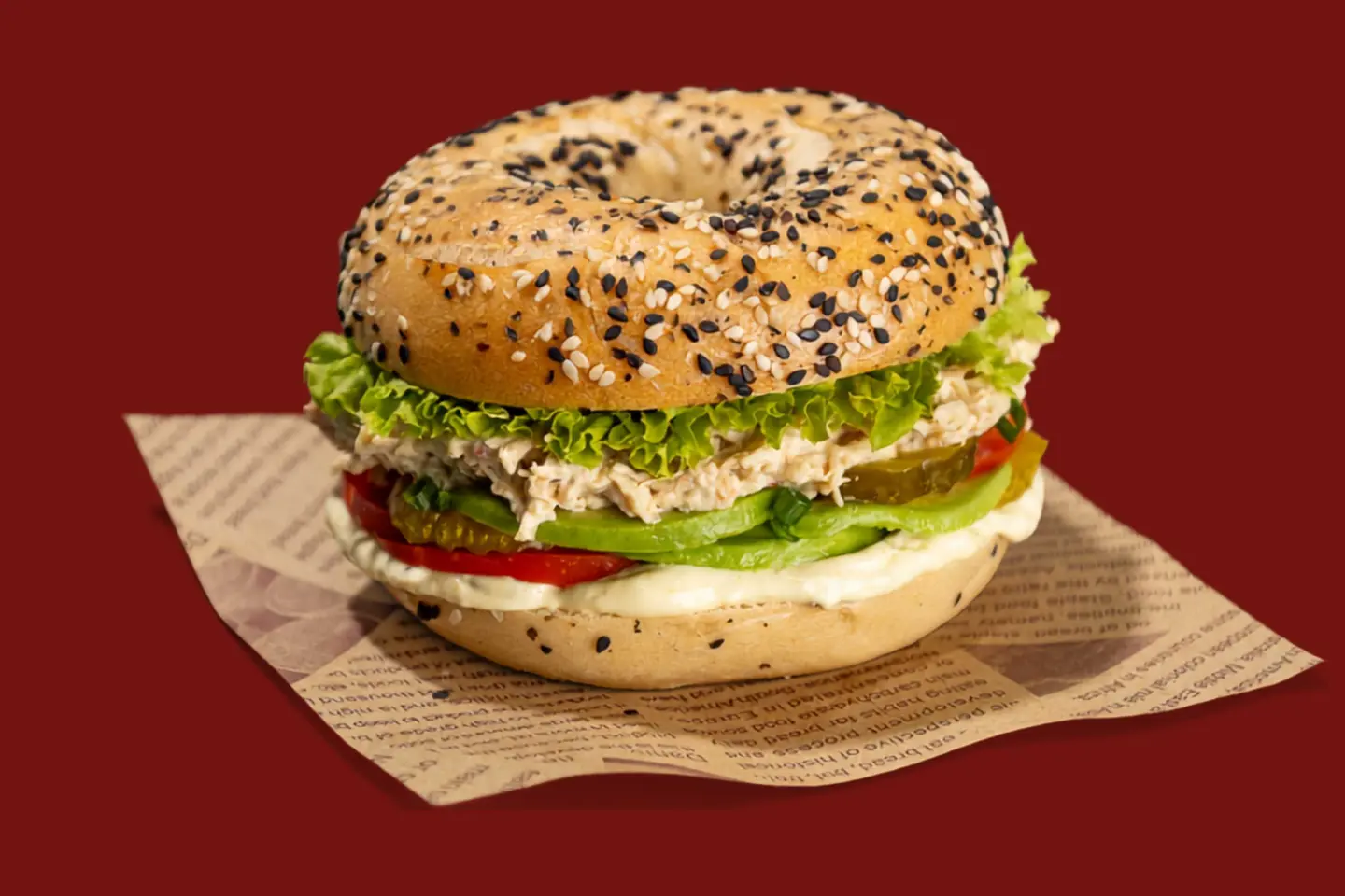 Chicken Avocado Bagel