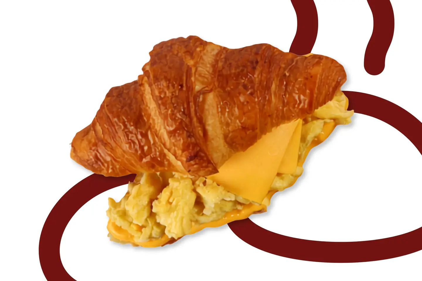 Cheesy Scramble Croissant