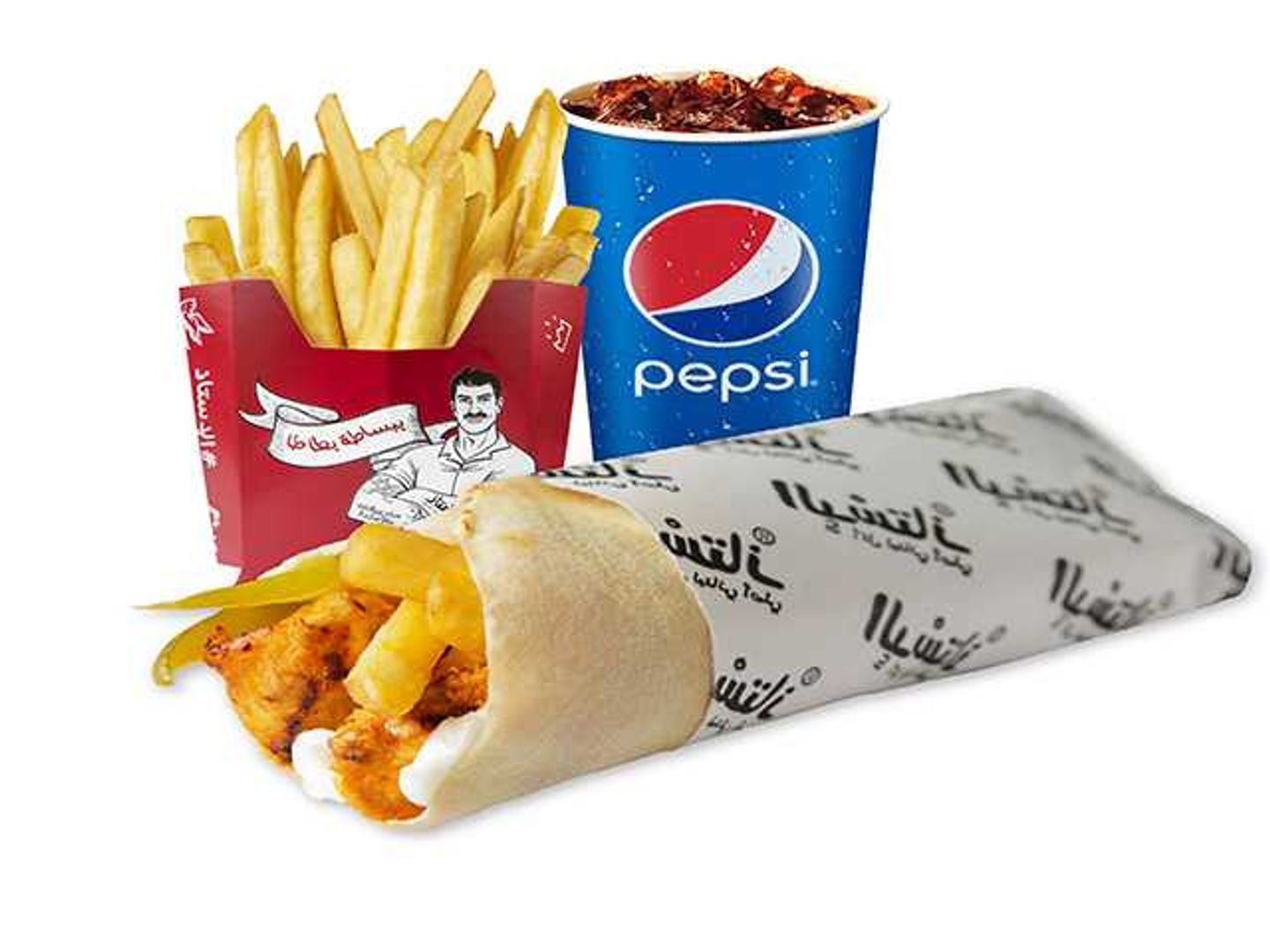 وجبة طاووق وسط