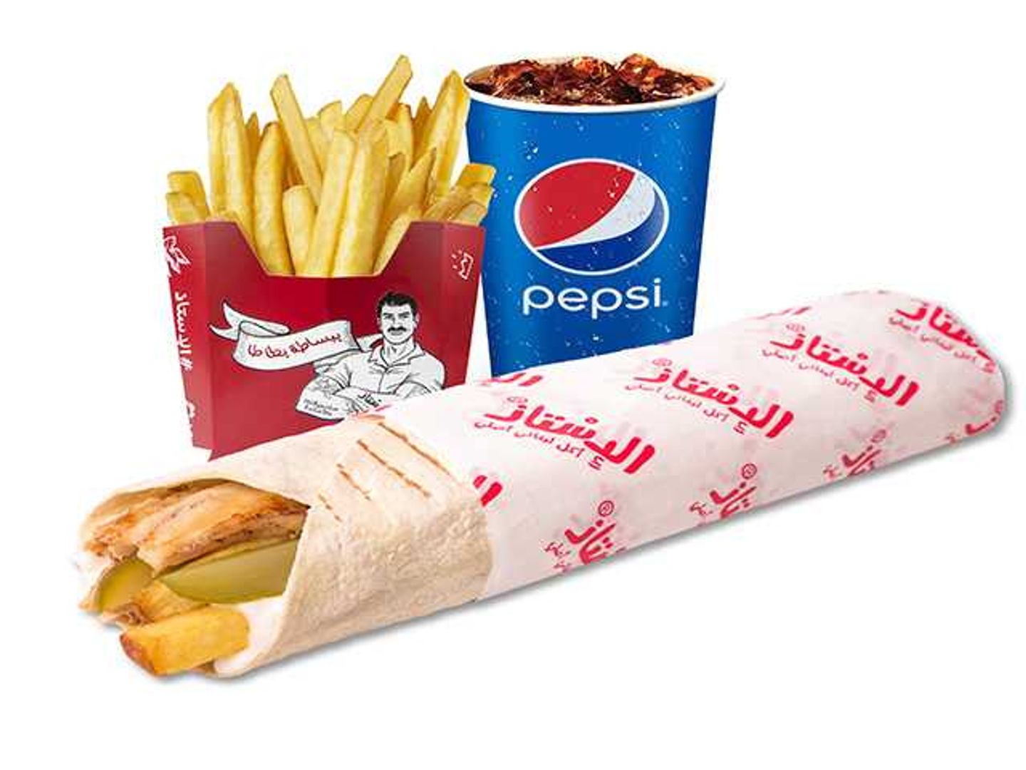 وجبة شاورما دجاج تورتيلا