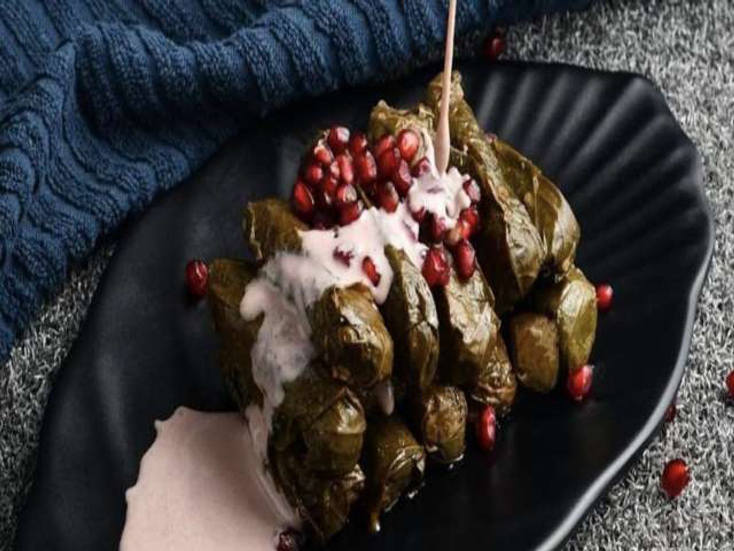 Grape Leaves Plate - Mixed Large