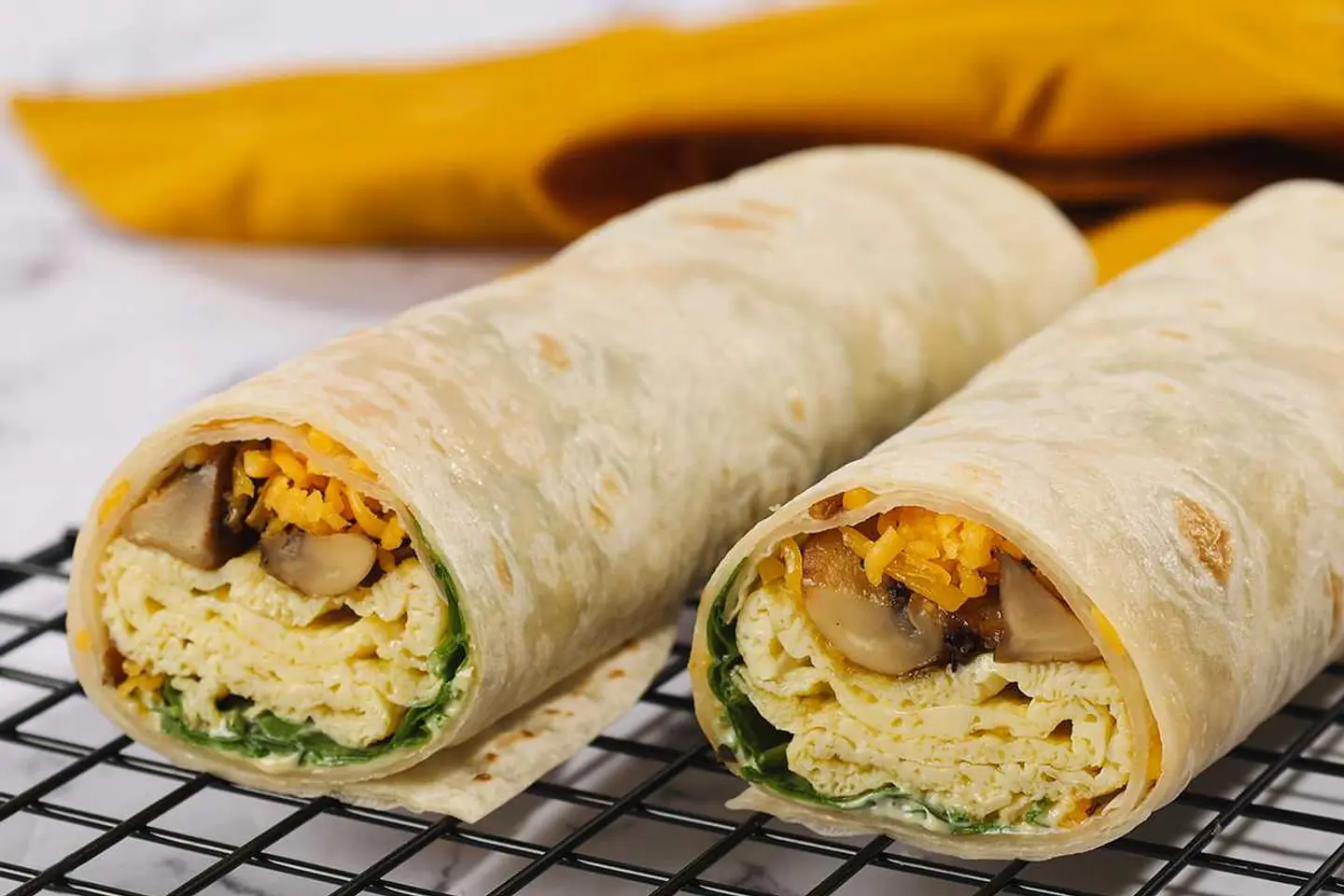 Mushroom Omelette Wrap