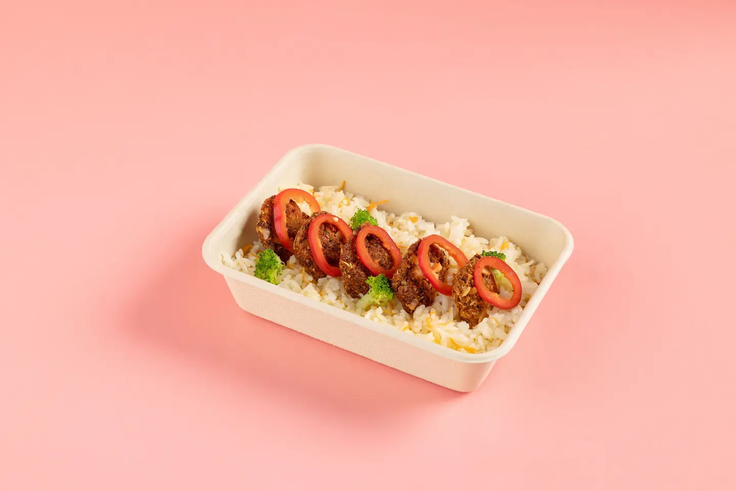 Korean Fried Rice With Almond Fried Chicken